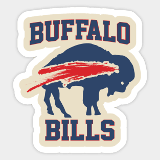 Blue Buffalo Bills - Football Team Sticker